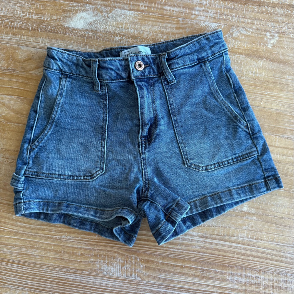 Celebrity Pink Dark Blue Jean Shorts